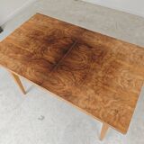 Extendable lacquered table czechoslovakia trud 1960