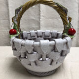 Cherry earthenware basket
