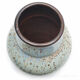 Enamelled sandstone vase