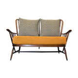Ercol Springtime mustard yellow sofa