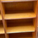 Large English solid wood library from the 19th century, 162cm.