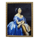 D’apres Ingres.portrait de la princesse de Broglie.huile sur toile encadrée .135x105 cm