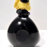 Black and Multicolored Murano Glass Clown Trinket Bowl / Ashtray, Italy