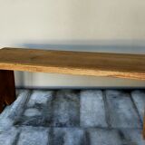Booster bench Reconstruction in raw solid oak
