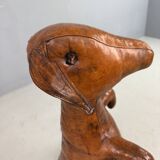 Dimitri Omersa leather magazine pouch kangaroo, Almazán, Spain, 1970 (Stamped)