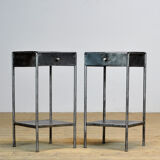 Set Iron Nightstands, 1910's