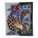 handmade "Aurore" rooster tapestry from the 1970s