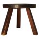 Table d'appoint brutaliste ronde