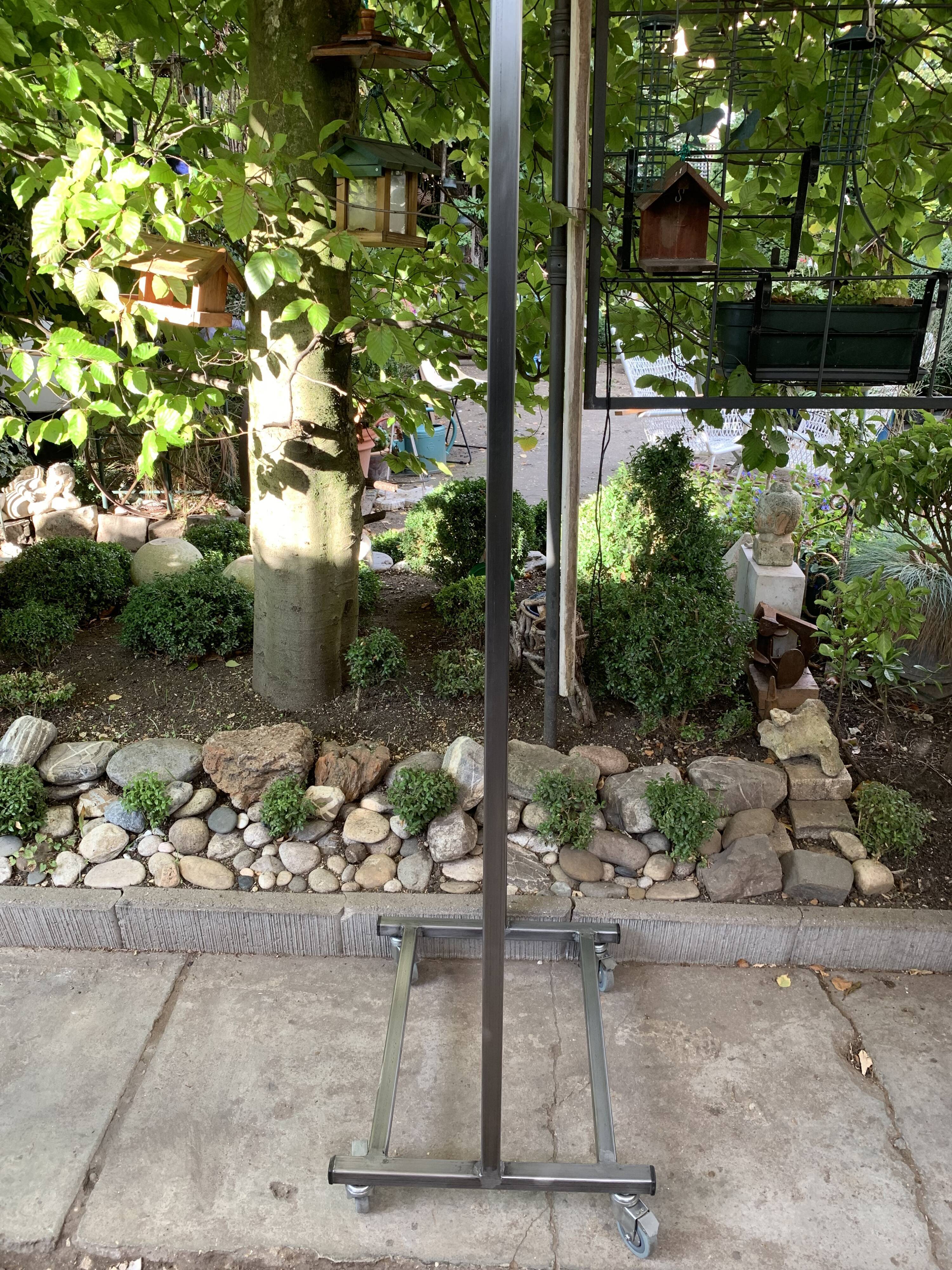 Double-sided workshop mirror on wheels 104x53 cm