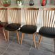Série de 4 chaises Baumann Menuet, vintage, des années 1970