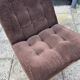 Fauteuil relax vintage en velours côtelé