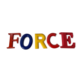 Big letters to hang f o r c e