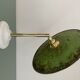 Vintage green enamelled sheet metal wall lamp shade - 2 -