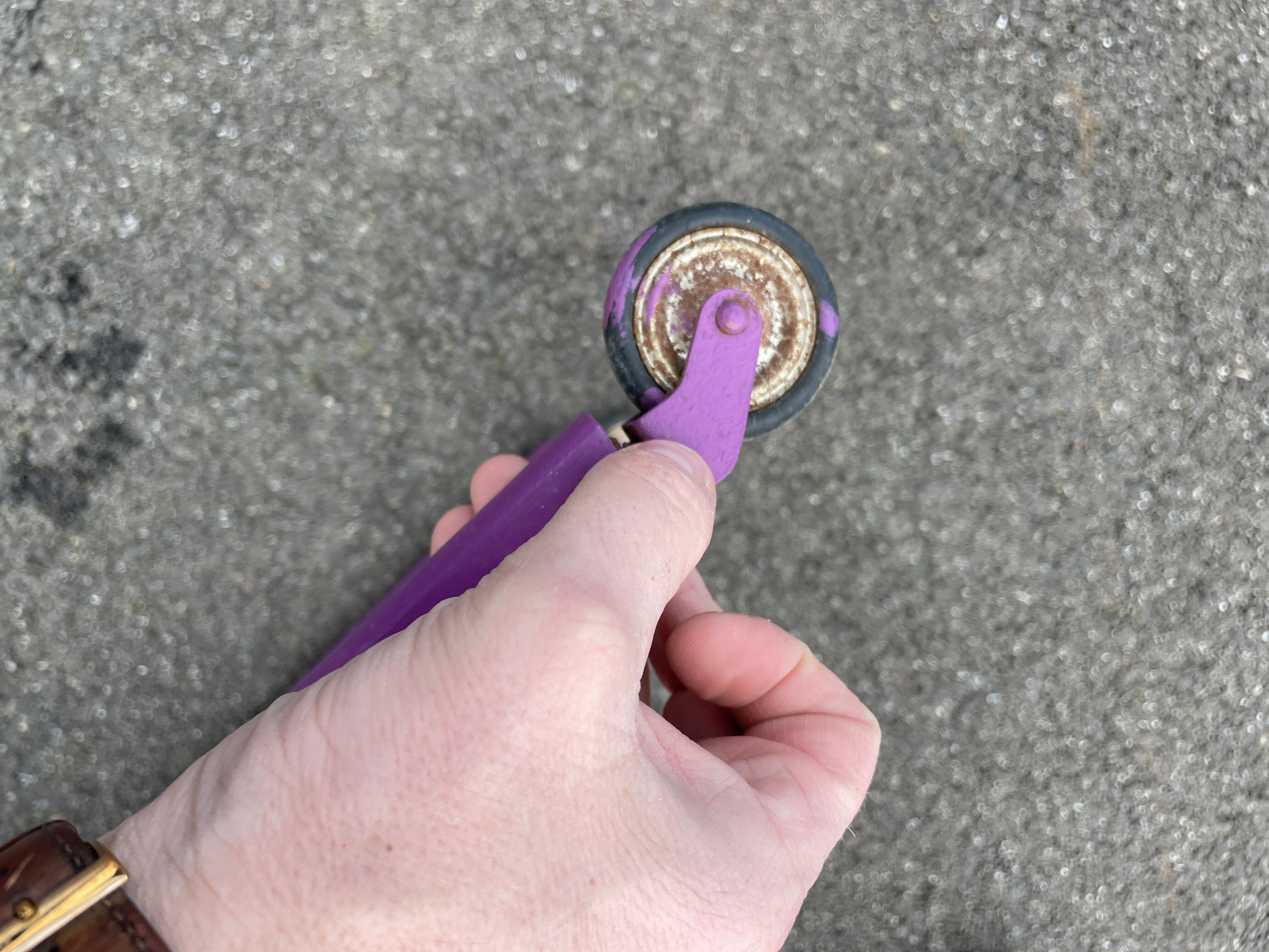 Bedside table vintage 1960 Scandinavian compass legs