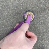 Bedside table vintage 1960 Scandinavian compass legs