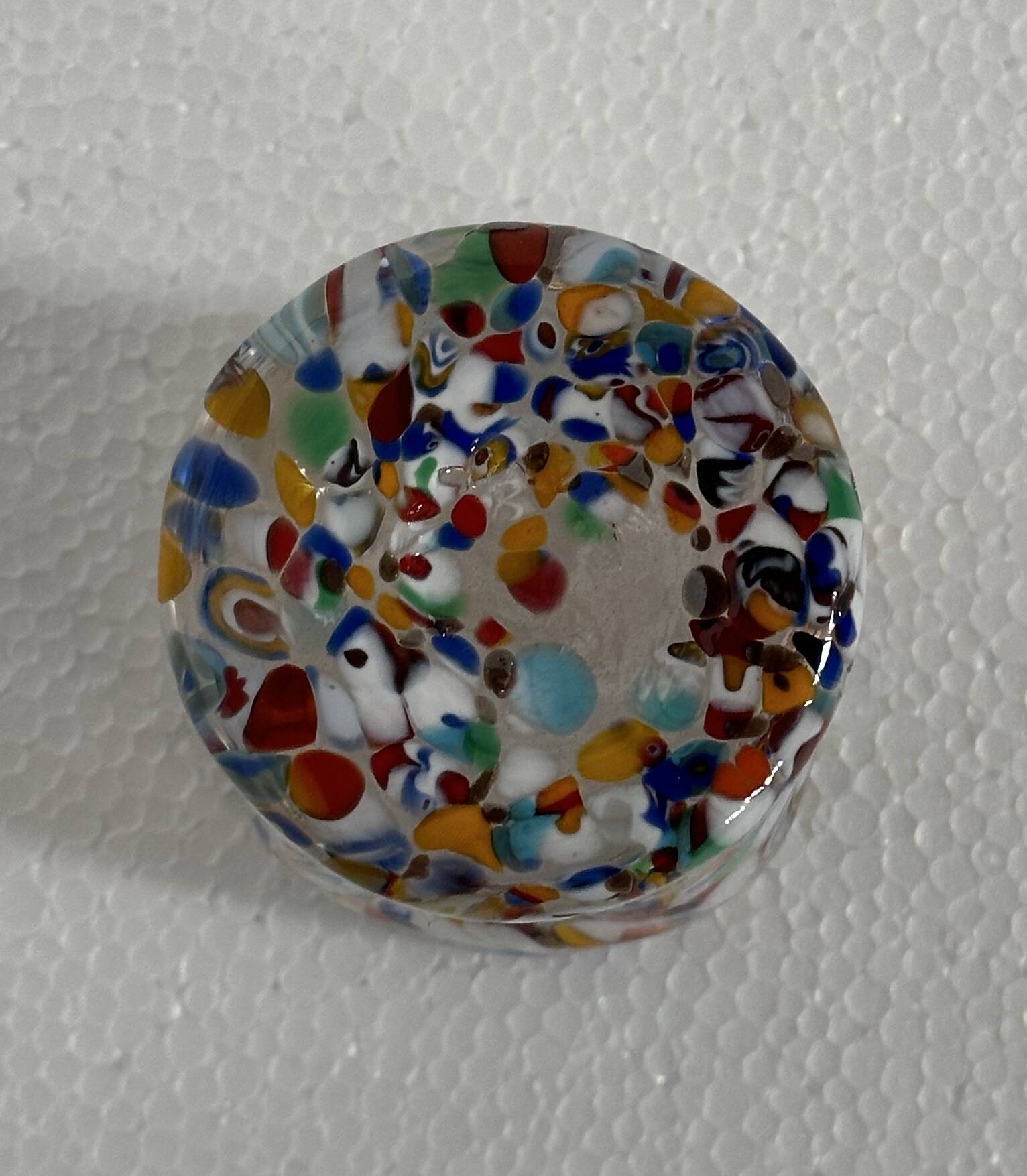 Original Goto Venetian Glass - transparent Multicolor -Table Glass /DRINK Glass - Super Light- Uniqu