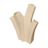 Vase solifore en biscuit