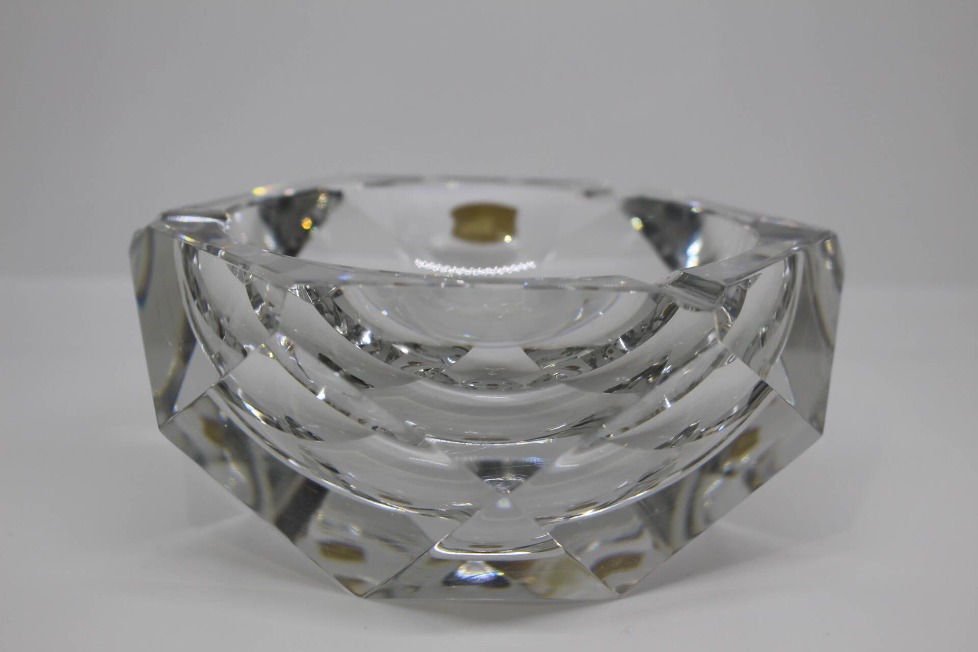 Val St Lambert crystal ashtray