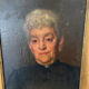 Oil portrait on canvas signed