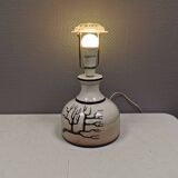 Large table lamp in ceramic by Danish Allan Hytholm 1980s.