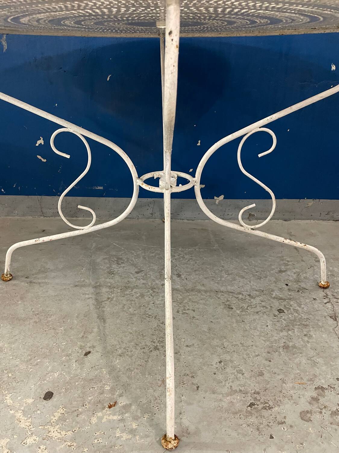 Vintage wrought iron garden table