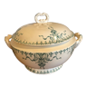 Soup-tureen in opaque porcelain from gien "venice"