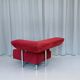 Red Alcantara Arthe Lounge Chair By Cor