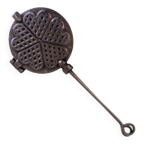 Heavy Antique Waffle Pan. Cast Iron Waffle Maker.