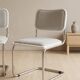 Set of 4 Marcel Breuer tubular chairs, mid-century modern Bauhaus chrome cantilever dining chairs, 20th century