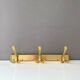 Vintage brass coat rack