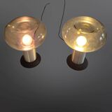 2 lampes Space Age de Süssmuthglas, Allemagne, années 1960