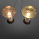 Set of 2 space age lamps by Süssmuthglas, Germany 1960s
