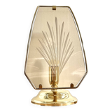 Smoked glass lamp