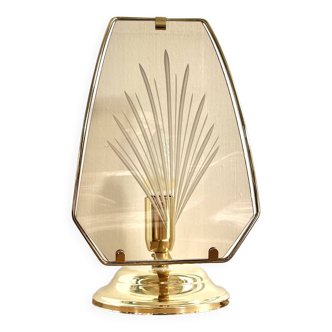 Smoked glass lamp