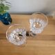 Duo of crystal glasses