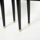 Pair of bedside tables brass brass marble House Jansen 1950