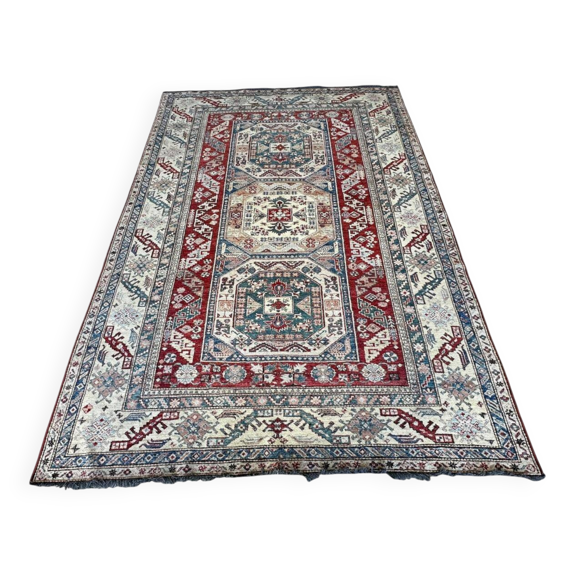 Handmade Kazak rug 2m x 3m