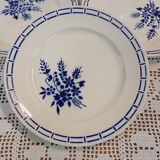 6 antique Badonviller dinner plates