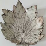 Raku ceramic leaf bowl – unique piece