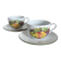 Tasses à déjeuner décor de fruits