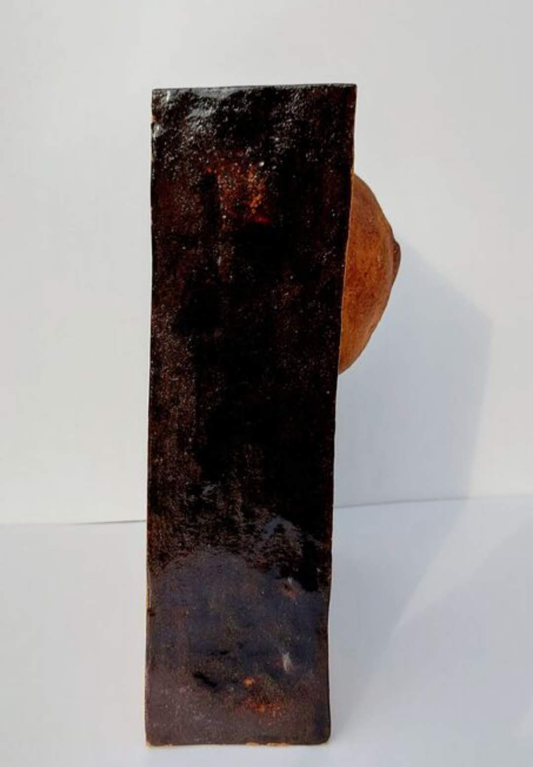 Vase céramique et terre chamottée Karen Boel 1970