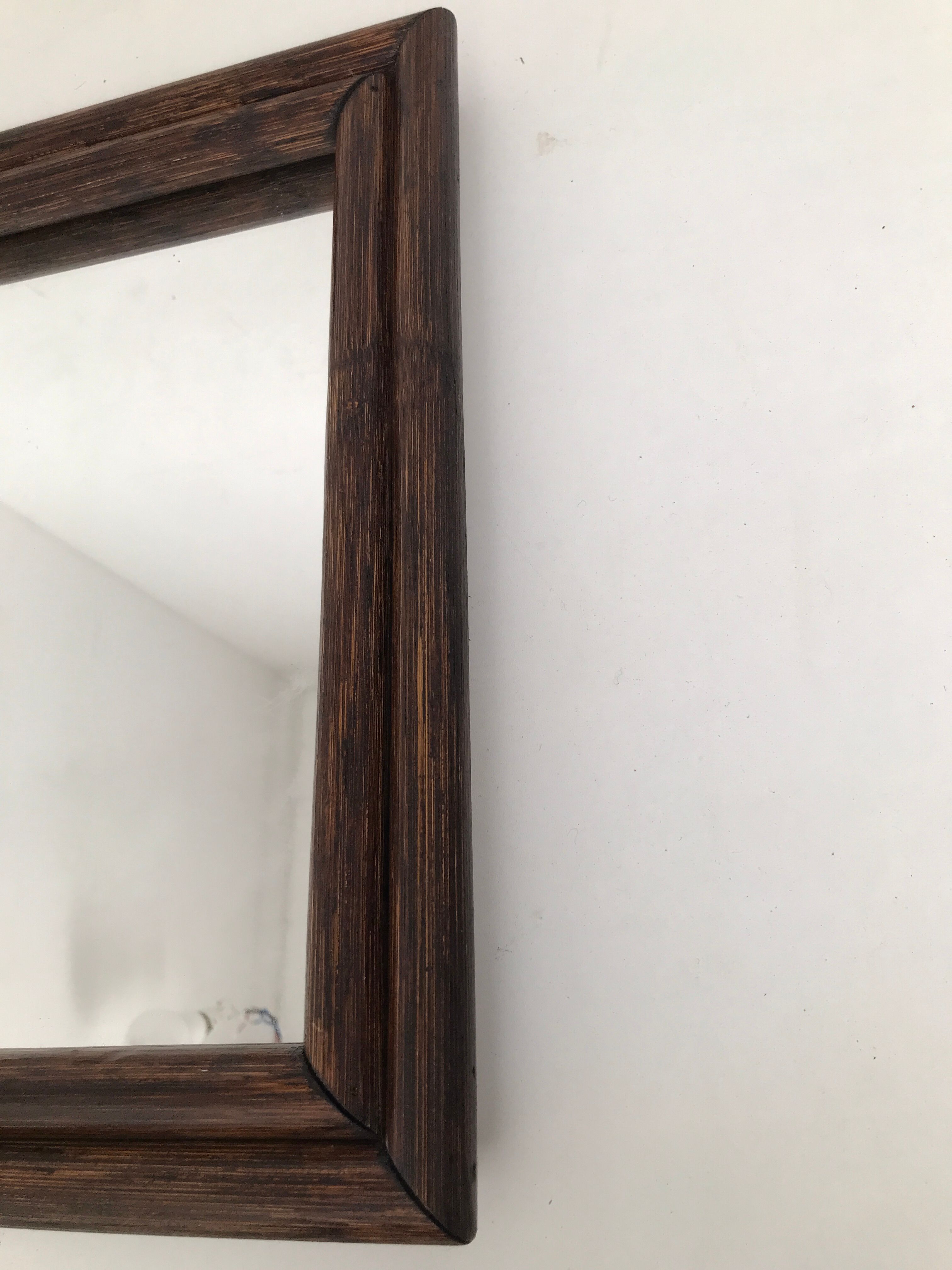 Vintage rattan mirror