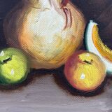 Still life with pitcher and fruit