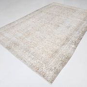 7x10 Vintage Beige Floral Vintage Persian Area Rug, 204x313 Cm
