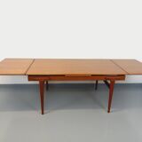 Vintage rectangular Scandinavian dining table by Ejvind A. Johansson teak