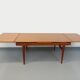 Table à manger scandinave rectangulaire vintage de Ejvind A. Johansson teck