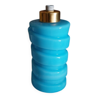 Old blue opaline lamp base