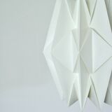 Large Le Klint hand-pleated hanging lamp by Peter Hvidt & Orla Mølgaard-Nielsen