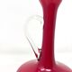 Vase rouge grenat en opaline Empoli