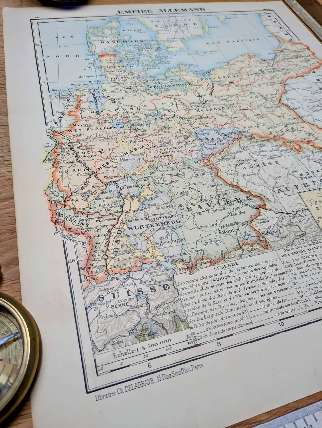 Printed in 1900, The German Empire.